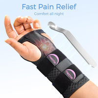 Wrist Support Brace Adjustable Removable Stays Breathable MEDIUM Left/Right M BLACK