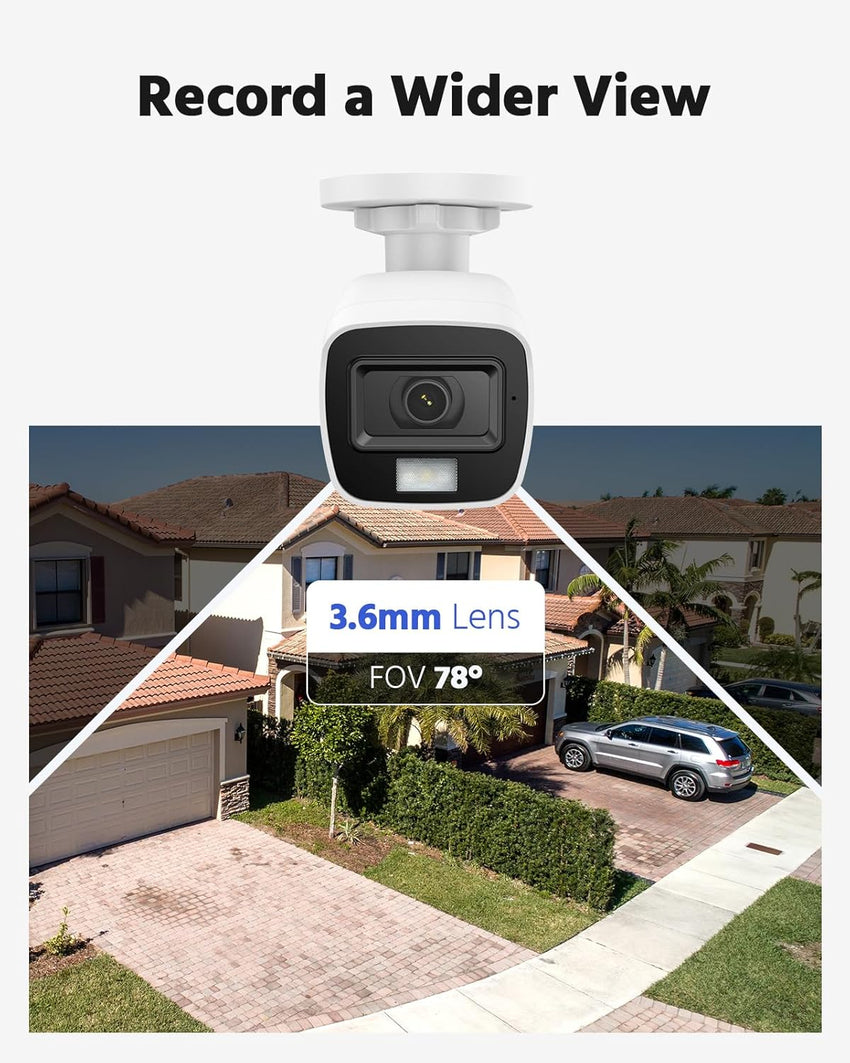 ANNKE 1080P Add-on CCTV Camera, Hi-Resolution Home Security Camera for Surveillance System, IP66 Weatherproof Indoor Outdoor, Long Distance Night Vision