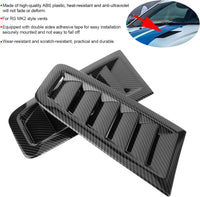 Bonnet Air Vents 2pcs Engine Hood Vents Focus RS MK2 Style â Carbon Fibre