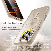 JETech Magnetic Case for iPhone 16 Pro Max, Desert Titanium