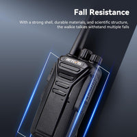 Retevis RT27 Walkie Talkies, Walkie Talkies for Adults Long Range, with 6 Way Charger, Rechargeable 2 Way Radio Hand Free, PMR446 License Free Radio Communication for School Security (6 Pack, Black)
