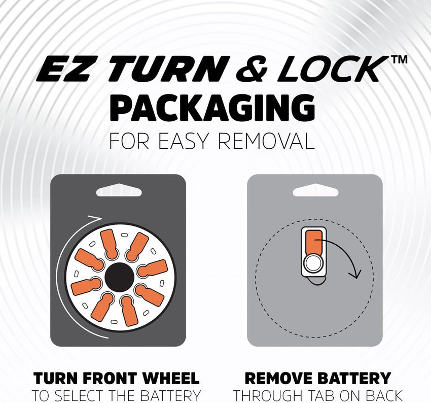 Energizer Sound Energy - Hearing Aid Batteries Size 312 (48 Pack) - Long Lasting Zinc Air Power - Easy Installation - Mercury & Cadmium Free - Made in UK - 4 Year Shelf Life [Amazon Exclusive]
