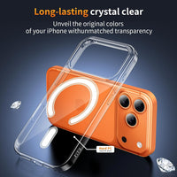 YNMEacc 5 in 1 Magnetic for iPhone 17 Pro Case with 2X Screen Protector + 2X Lens Protector, [Compatible with MagSafe] Slim Soft TPU Silicone Shockproof Anti-Scratch Phone Cover - Clear