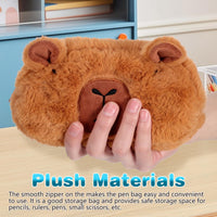 Plush Pencil Bag Cartoon Organiser â Kids Travel Pouch 7.9 x 4.1 x 1.8 inches