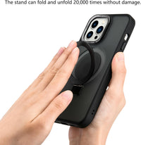 2NSPDRGNI Magnetic Case Compatible with iPhone 13 Pro Max,Translucent Matte Back Non-slip Phone Cover Protective Shockproof with Stand,Purple