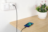 Betron USB C to flat Cable Compatible with iPhone, 1 Metre, Black