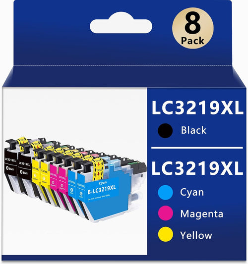 LC3219XL Replacement for Brother LC3219XL LC3217 Ink Cartridges Set High Yield, for Brother MFC-J5330DW MFC-J5335DW MFC-J5730DW MFC-J5930DW MFC-J6530DW MFC-J6930DW MFC-J6935DW (8 Pack)