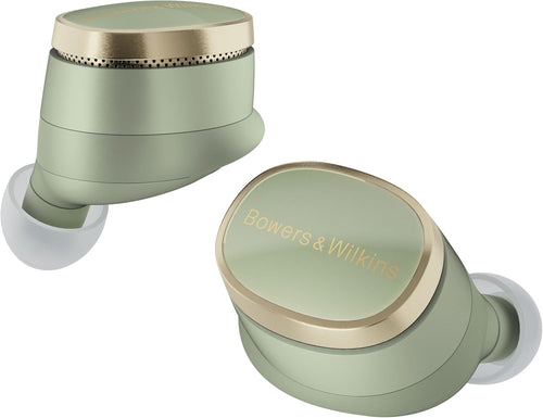 Bowers & Wilkins Pi8 True Wireless Noise Cancelling Earbuds with Bluetooth aptX, 24-bit Wireless Connection, Audio Retransmission, and 6 Built-in Microphones - Jade Green