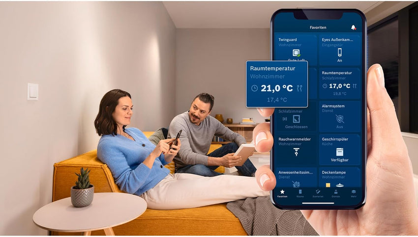 Bosch Smart Home radiator thermostat II [+M], smart thermostat, flexible use in the Bosch Smart Home system or in manufacturer-independent Matter systems