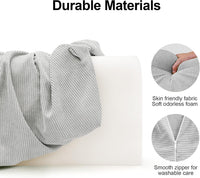 Toddler Bed Bumper Protector Soft Memory Foam â Grey 90cm