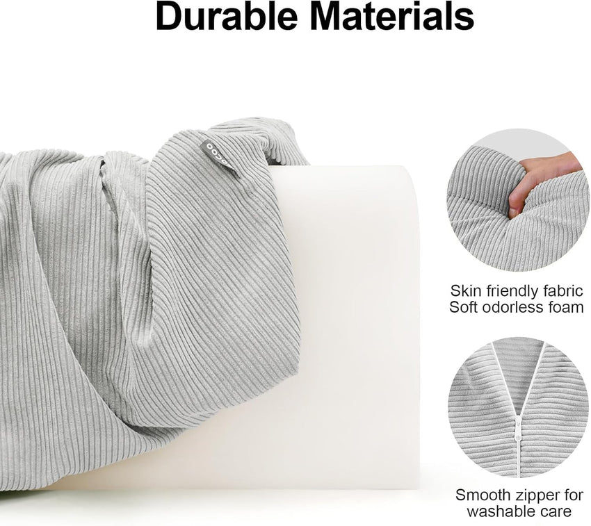 Toddler Bed Bumper Protector Soft Memory Foam â Grey 90cm