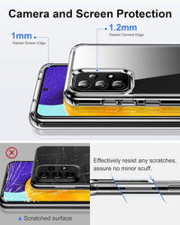 HOOMIL Case for Samsung Galaxy A52 5G/A52 4G/A52s 5G, Non-Yellowing, Drop Protection, Anti-Scratch Transparent Hard Back Phone Cover - Crystal Clear