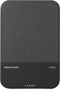 Native Union Power Bank, Magnetic, Qi2 MagSafe Compatible, 5000mAh Black