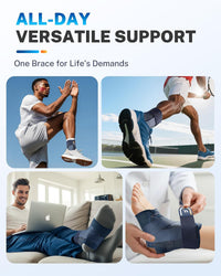 Ankle Support Brace Removable Stabilizers for Injury Recovery â One Unit