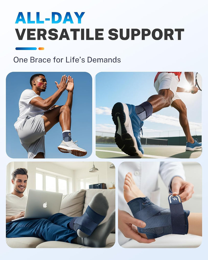 Ankle Support Brace Removable Stabilizers for Injury Recovery â One Unit