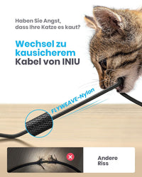 INIU USB C Charger Cable, 1m 3.1A Type C Cable Fast Charging, Braided USB A to USBC Phone Charger Cable USBC for iPhone 17 Pro Max Samsung Galaxy S25 S24 Ultra Huawei P9 Pixel 10 9 Pro iPad PS5 etc.