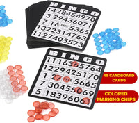 Bingo Game Set Metal Drum 75 Balls 150 Chips & 500 Cards Ã¢ÂÂ Black