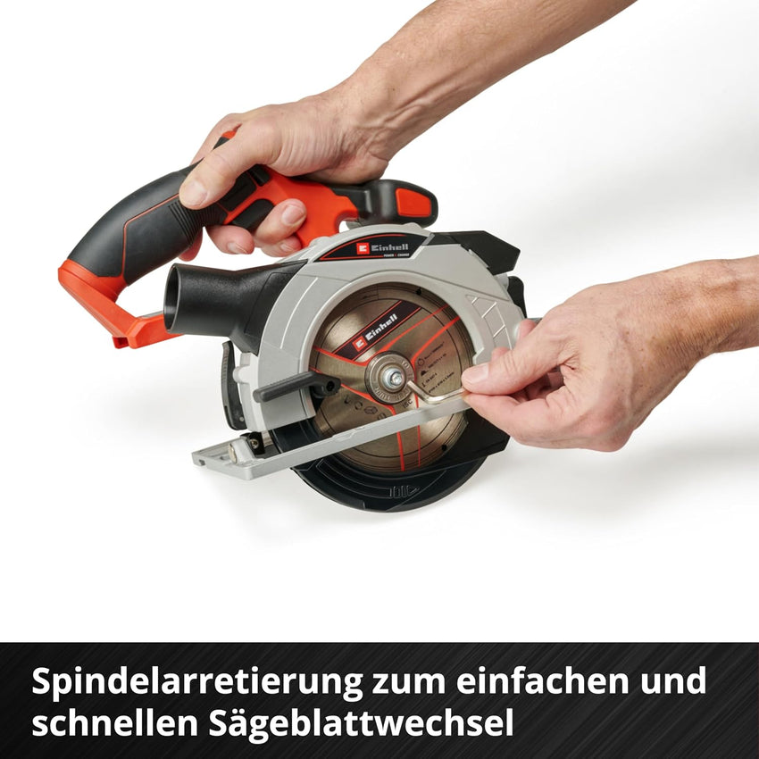 Einhell Cordless Circular Saw 18V Power X-Change 150mm Tool-Free LED Dust Extraction Body Only, no battery included