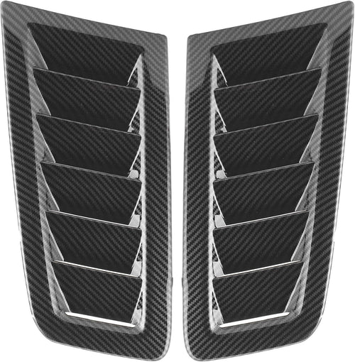 Bonnet Air Vents 2pcs Engine Hood Vents Focus RS MK2 Style â Carbon Fibre