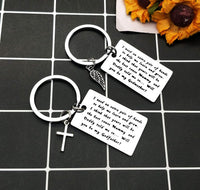 Godparent Keyring Set Christening 'Will You Be My Godparent' Keepsake