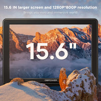 DBPOWER 17.9" Portable DVD Player with 15.6" Large HD Swivel Screen, 6 Hour Rechargeable Battery, Support USB/SD Card/Sync TV/Multiple Disc Formats, High Volume Speaker, Car Charger, Remote Control