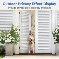 Privacy Window Film Frosted Stripe Static Cling UV Protection â 75x200cm