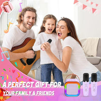 Gralal Karaoke Machine 2 Microphones, Girls Birthday Presents for Girls Toys Age 3-12 Microphone for Kids Toys for 3-12 Year Old Girls Gifts Birthday Gifts for Girls Easter Gifts for Kids