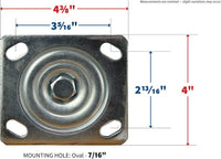 Pneumatic Caster Wheel 8âinch Heavy Duty â Black 8in