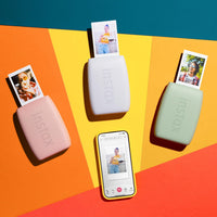 instax mini film format Link 3 smartphone photo printer, Bluetooth connection, Exclusive photo editing App, suitable for iOS/Android smartphones, Sage Green finish