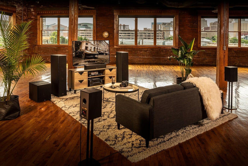 Klipsch Reference R-8SW 8" Surround Subwoofer 150 Watts Peak Power (Brushed Black Vinyl
