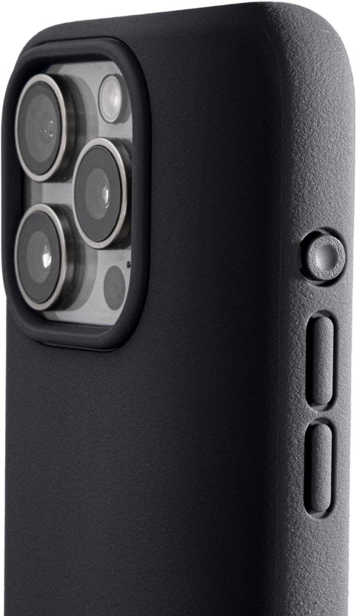 TineeOwl iPhone 15 Pro Max Magnetic Case - Dune Series Compatible with MagSafe TPU Minimalist Slim/Thin Grip with Microfiber Lining Rounded Action Button (Almost Black,