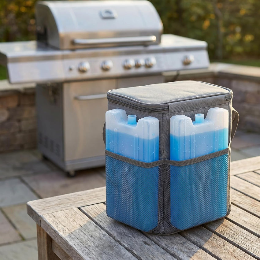Reusable Pre-filled Ice Packs for Coolers & Lunch Boxes 400ml 4-Pack