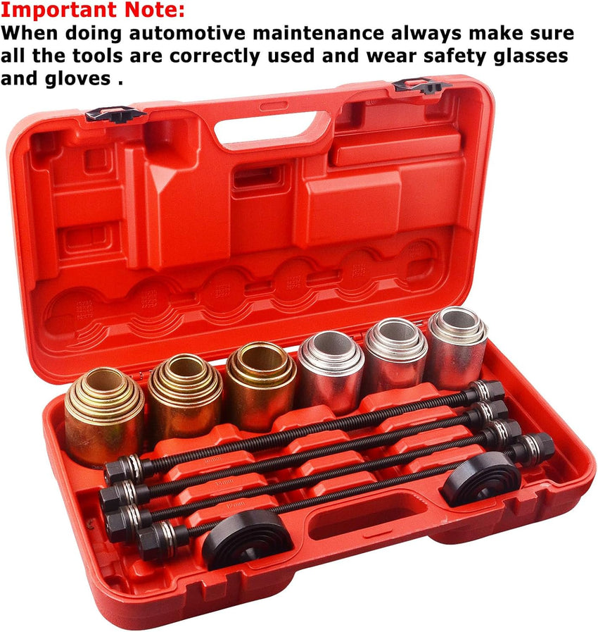 DAYUAN YT-1097 Universal Press and Pull Sleeve Remove Install Bushes Bearings Garage Tool Kit,black