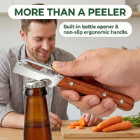 Stainless Steel Vegetable Peeler 2-Pack Multifunctional Ergonomic Handle 7.9in