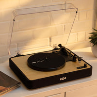 House of Marley Revolution Wireless Turntable - Bluetooth Record Player, 3-Speed Sustainably Made Vinyl Player, Easy Set Up Home Turntables for Vinyl Records with Dust Cover, Audio-Technica Cartridge
