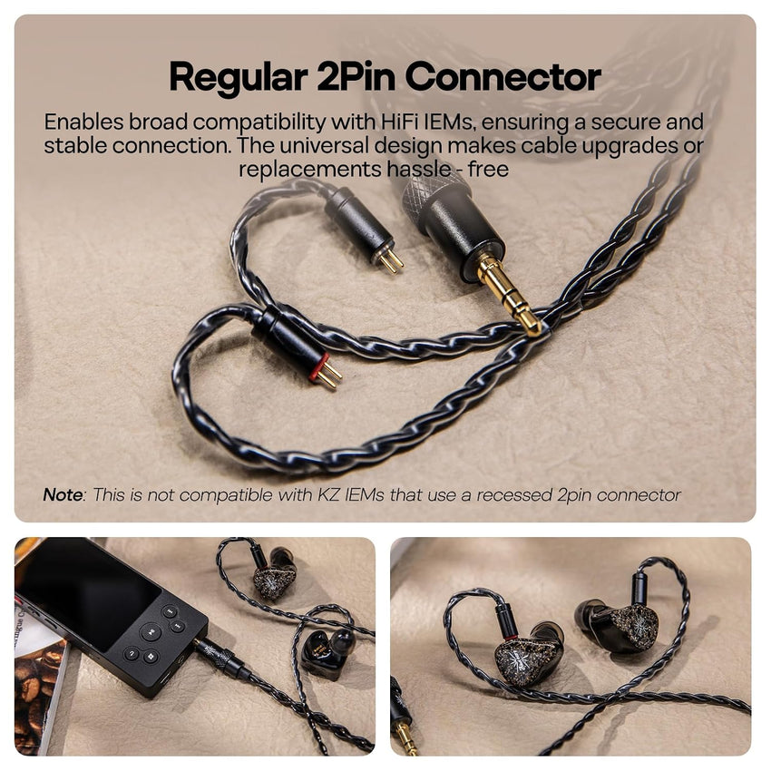 LINSOUL Terras Modular IEM Cable Detachable Connectors 3.5 Only