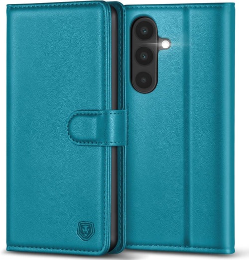 Kuafcase for Samsung A36 5G Case with 4 Card Slots Magnetic Closure Kickstand Shockproof Protective Phone Case for Samsung Galaxy A36 - Sapphire Blue