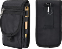 Tool Belt Pouch with Carabiner, Multipurpose Phone Case - Tactical Waist Bag with Phone Holster for Iphone 13 Pro Max, EDC Pouch for Traveling, Camping
