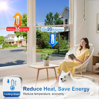 Lifetree One Way Clear Window Film Privacy : Heat Reflective Mirror Window Film Anti Glare, UV Window Tint Film Sun Blocker for Hom Office (Silver-silver, 75 * 200cm)