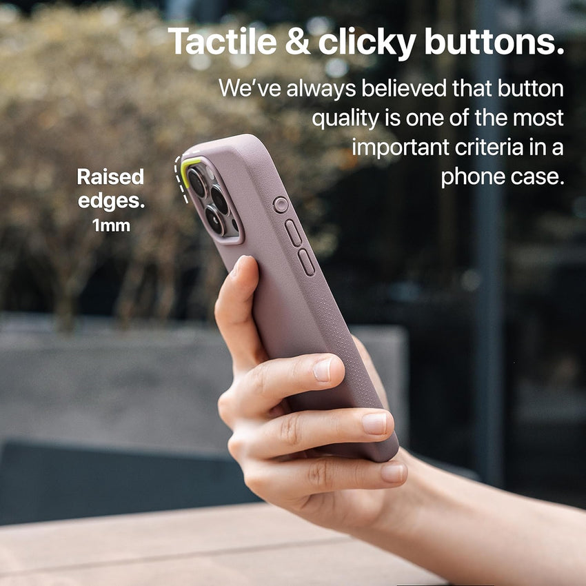TineeOwl for iPhone 16 Pro Magnetic Case, [Covered Camera Control Button], Compatible with MagSafe, TPU, Minimalist, Slim/Thin, Grippy - Dune Series (Dusty Lilac, iPhone 16 Pro)