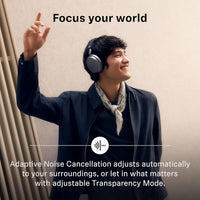 Sennheiser MOMENTUM 4 Wireless Noise Cancelling Headphones Bluetooth Headset for Crystal-Clear Calls with Adaptive Noise Cancellation, Up To 60HR Playtime, Folding Design, Black/Copper