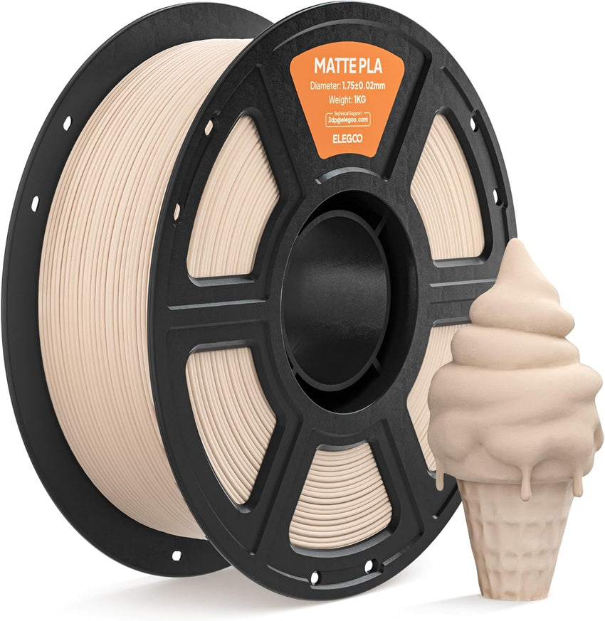 ELEGOO Matte PLA Filament High Precision - Beige 1kg 1.75mm