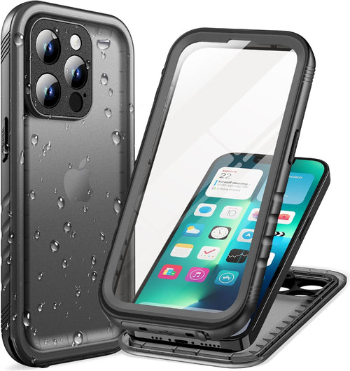 Cozycase for iPhone 13 Pro Max Waterproof Shockproof Case with Screen/Camera Protector - Unbreakable/Heavy Duty/Front and Back Coverã360 Full Body ProtectiveãUnderwater Dustproof Antishock Hard Bumper