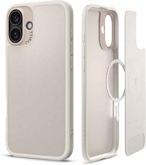 CYRILL by Spigen Kajuk Mag [Crossbody Case] Compatible with iPhone 16 Pro Max (2024) [Compatible with MagSafe] - Classic Charm Cream