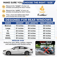 Car Window Shades for Baby Stretchable Breathable Sun Protection - Pack of 2