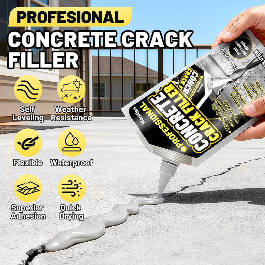 Concrete Crack Filler 2.65lb High Elasticity Cement Crack Repair Sealant