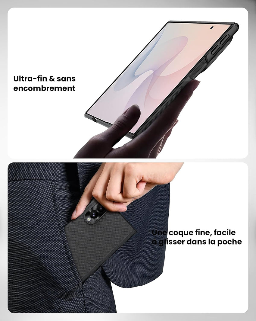 Samsung Galaxy Z Fold 8 Protective Case MagSafe Hinge Protection Shockproof Black
