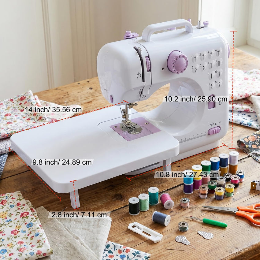 Sewing Machine with Extension Table & Basic Kit