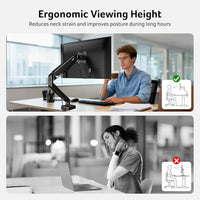 Acer Monitor Arm Desk Mount Adjustable for 17-34 Inch Screens â Black