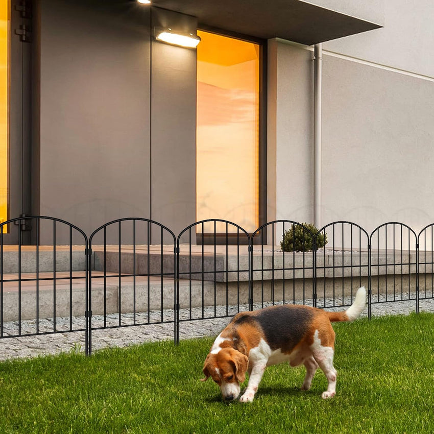 Decorative Garden Fence Fencing, 27ft (L) x 24in (H) Animal Barrier for Dog